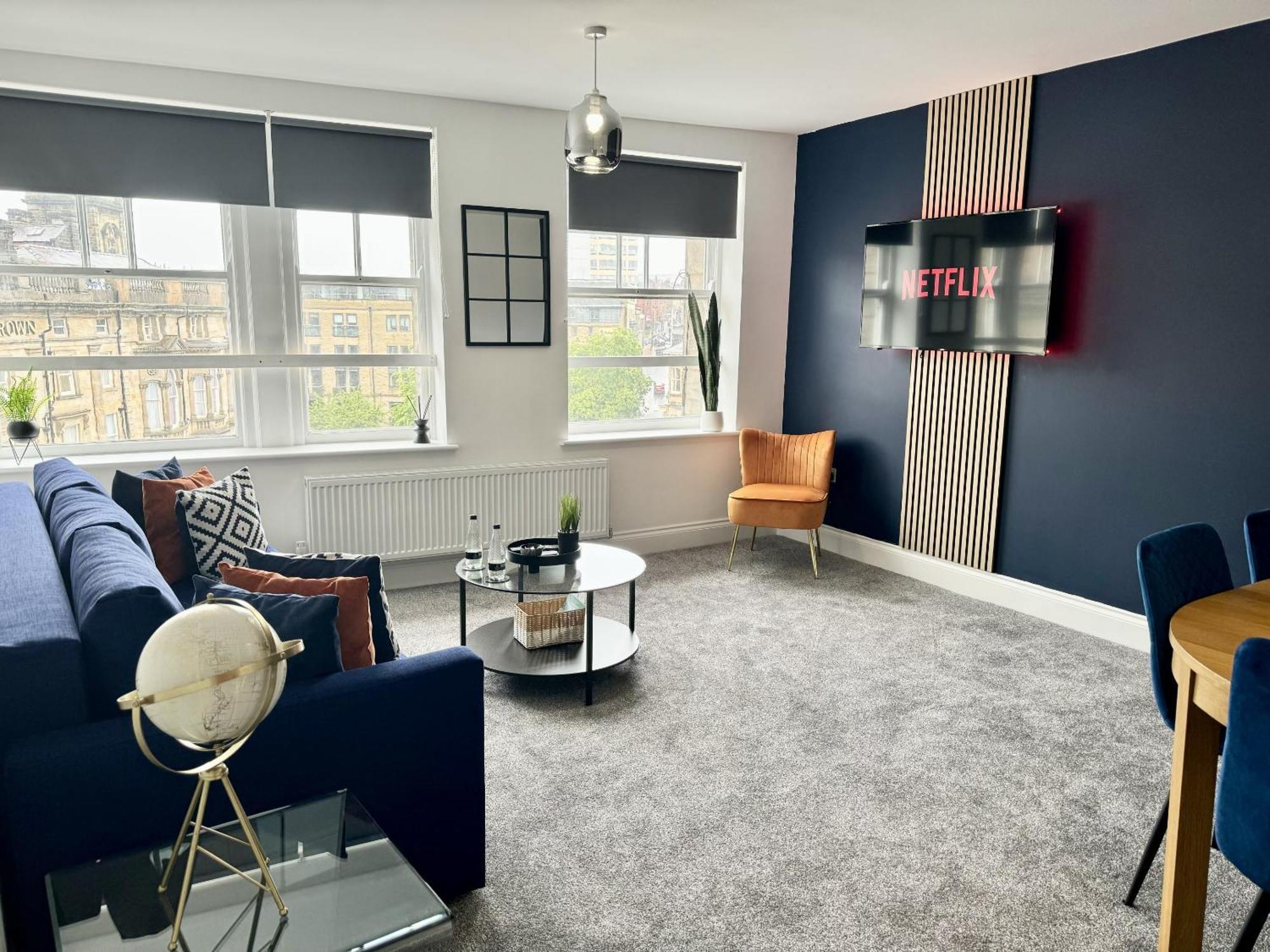 The Crown View - Luxury Apartment - Free Parking Nearby 哈罗盖特 外观 照片